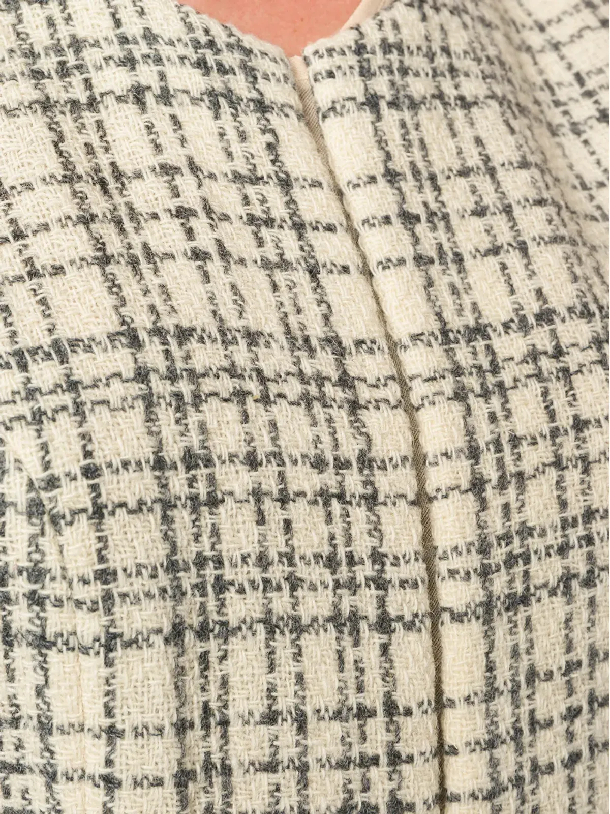 Comme Des Garçons Pre-Owned 1997年 デコンストラクド チェック柄ドレス - ニュートラル - 画像5