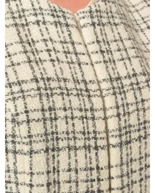 Comme Des Garçons Pre-Owned 1997年 デコンストラクド チェック柄ドレス - ニュートラル - サムネイル5