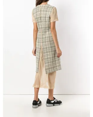 Comme Des Garçons Pre-Owned 1997年 デコンストラクド チェック柄ドレス - ニュートラル - サムネイル4