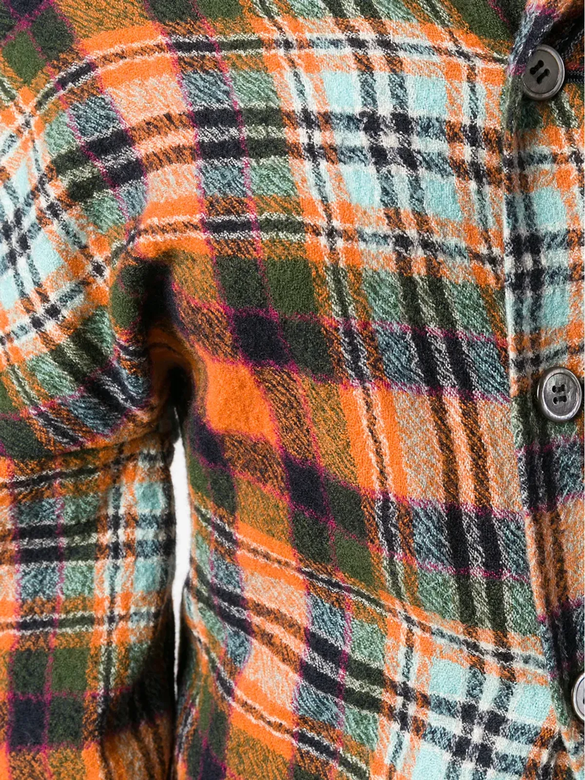 Comme Des Garçons Pre-Owned チェック柄デコンストラクションジャケット - 画像5