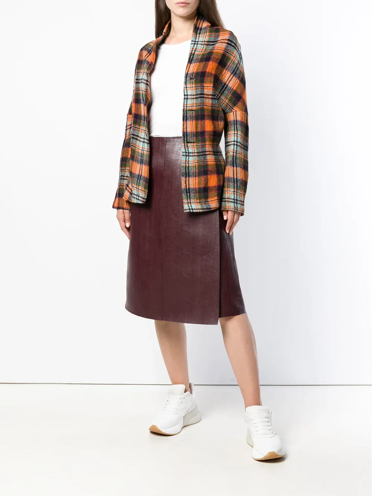Comme Des Garçons Pre-Owned チェック柄デコンストラクションジャケット - 画像2