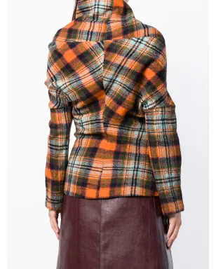 Comme Des Garçons Pre-Owned チェック柄デコンストラクションジャケット - サムネイル4