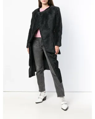 Comme Des Garçons Pre-Owned 1997年製 フェイクファーコート（グレー） - サムネイル2