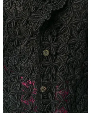 Comme Des Garçons Pre-Owned 1989 マクラメ レイヤードジャケット - サムネイル5