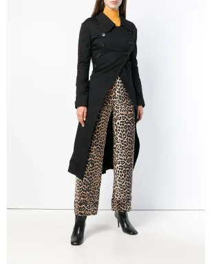 Comme Des Garçons Pre-Owned ダブルブレスト アシンメトリコート - ブラック - サムネイル3