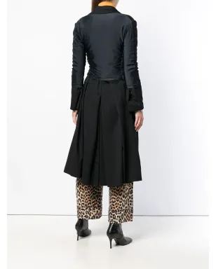 Comme Des Garçons Pre-Owned ダブルブレスト アシンメトリコート - ブラック - サムネイル4