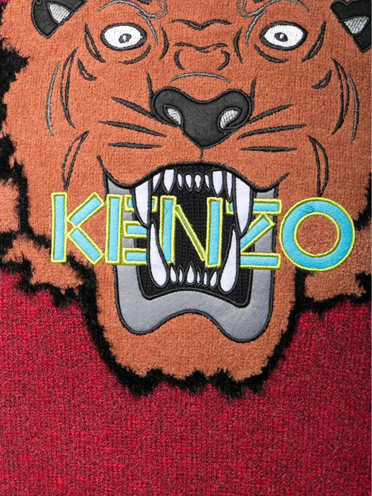 Kenzo タイガー柄インターシャセーター - 画像5