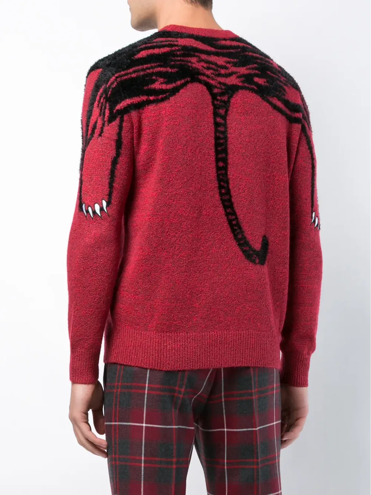 Kenzo タイガー柄インターシャセーター - 画像4