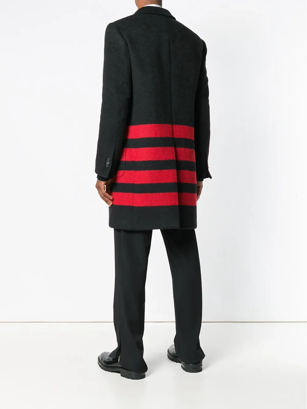 Calvin Klein ストライプディテールのシングルブレストコート - 画像4