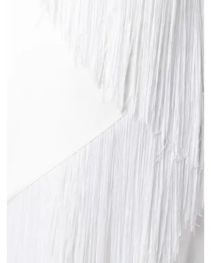 Givenchy アシンメトリックフリンジ付きドレス - White - サムネイル5