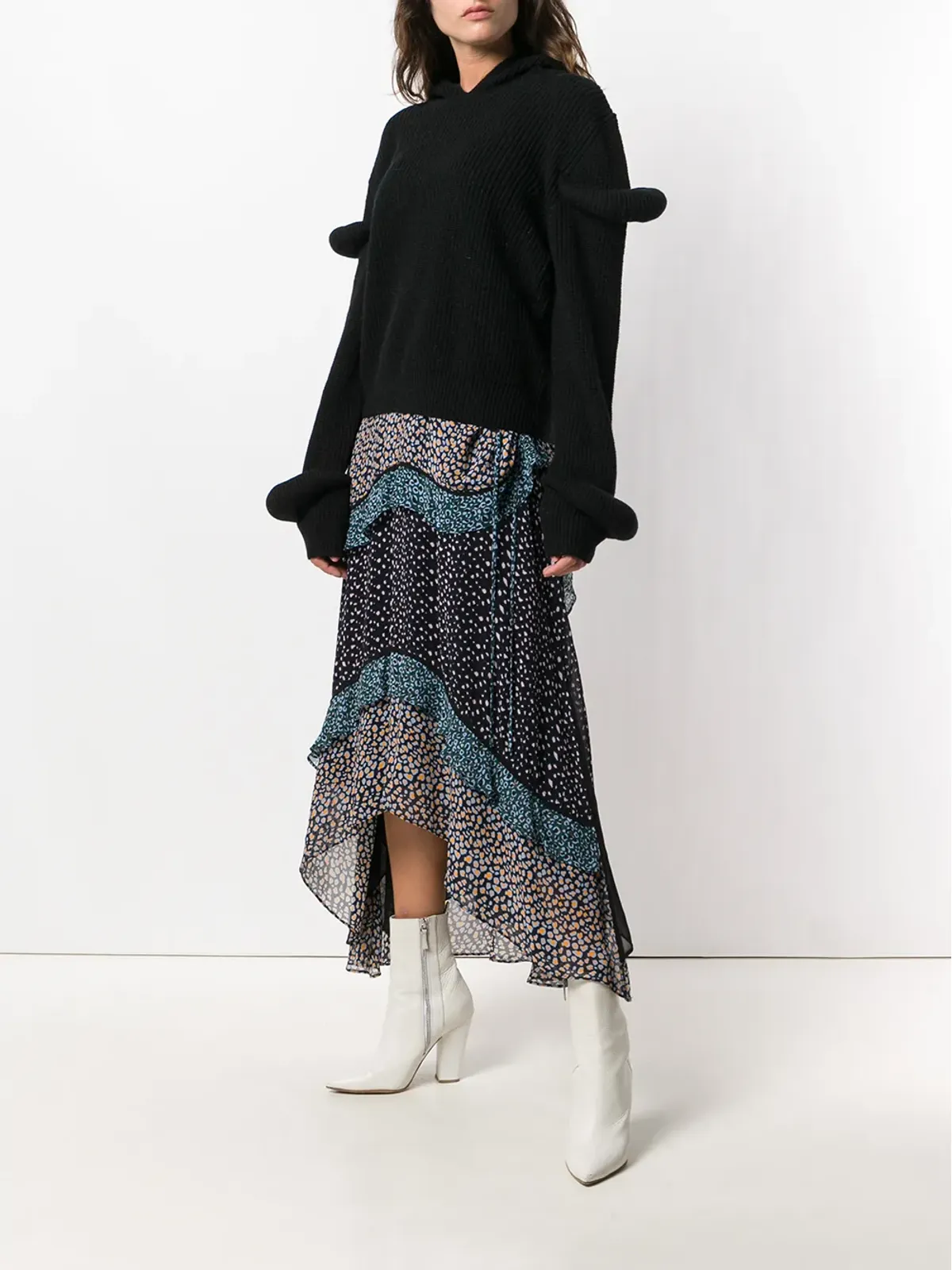 JW Anderson フーデッドニットジャンパー - 画像2