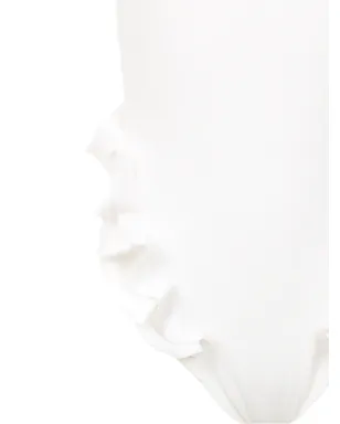 Clube Bossa フリル付きバーベット水着（ホワイト） - サムネイル4