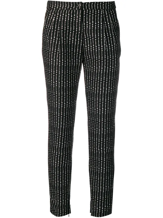 Philipp Plein Philipp Plein ピンストライプ トラウザーズ - ブラックの商品画像