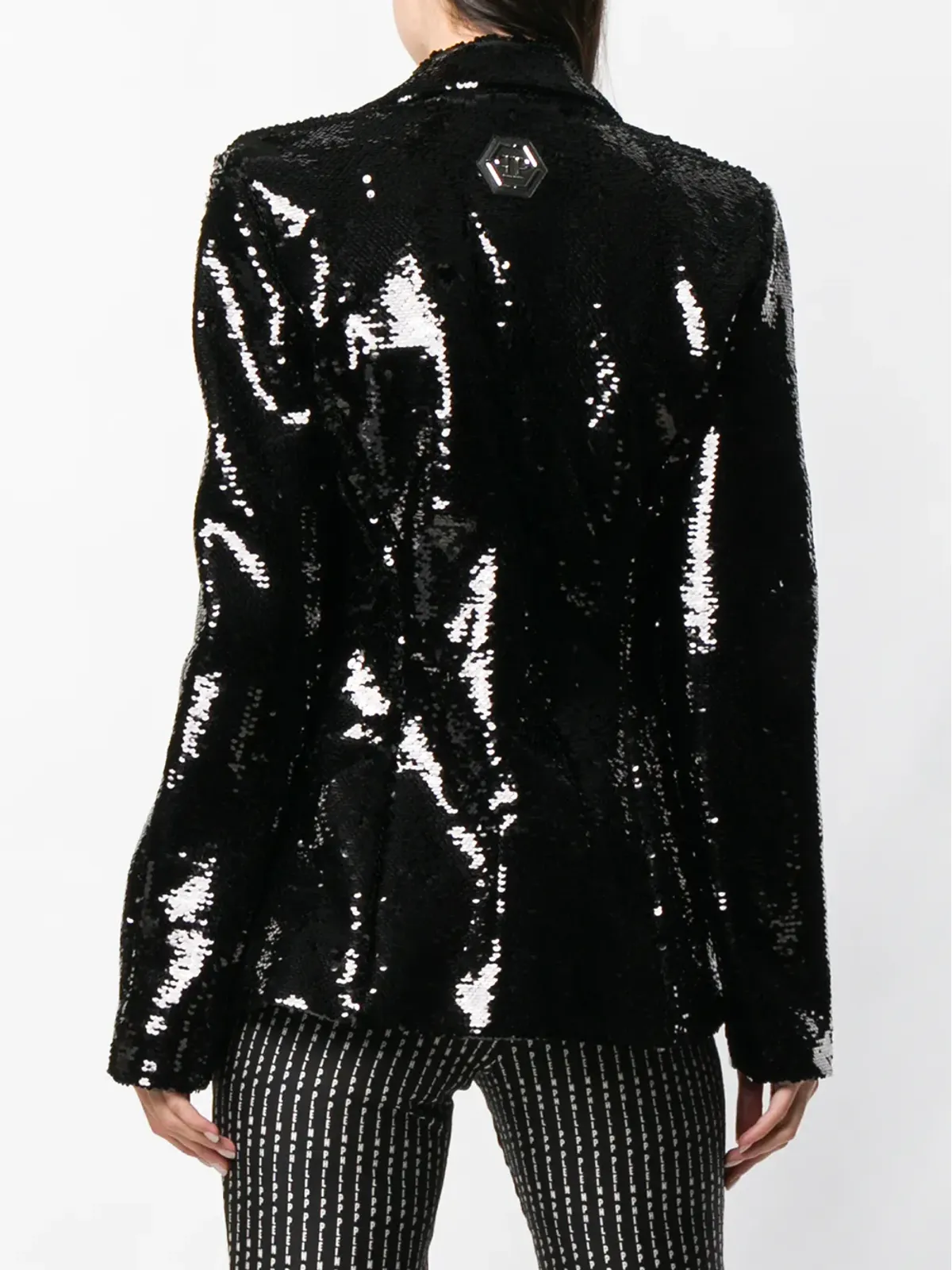Philipp Plein スパンコール付きブレザー - ブラック - 画像4