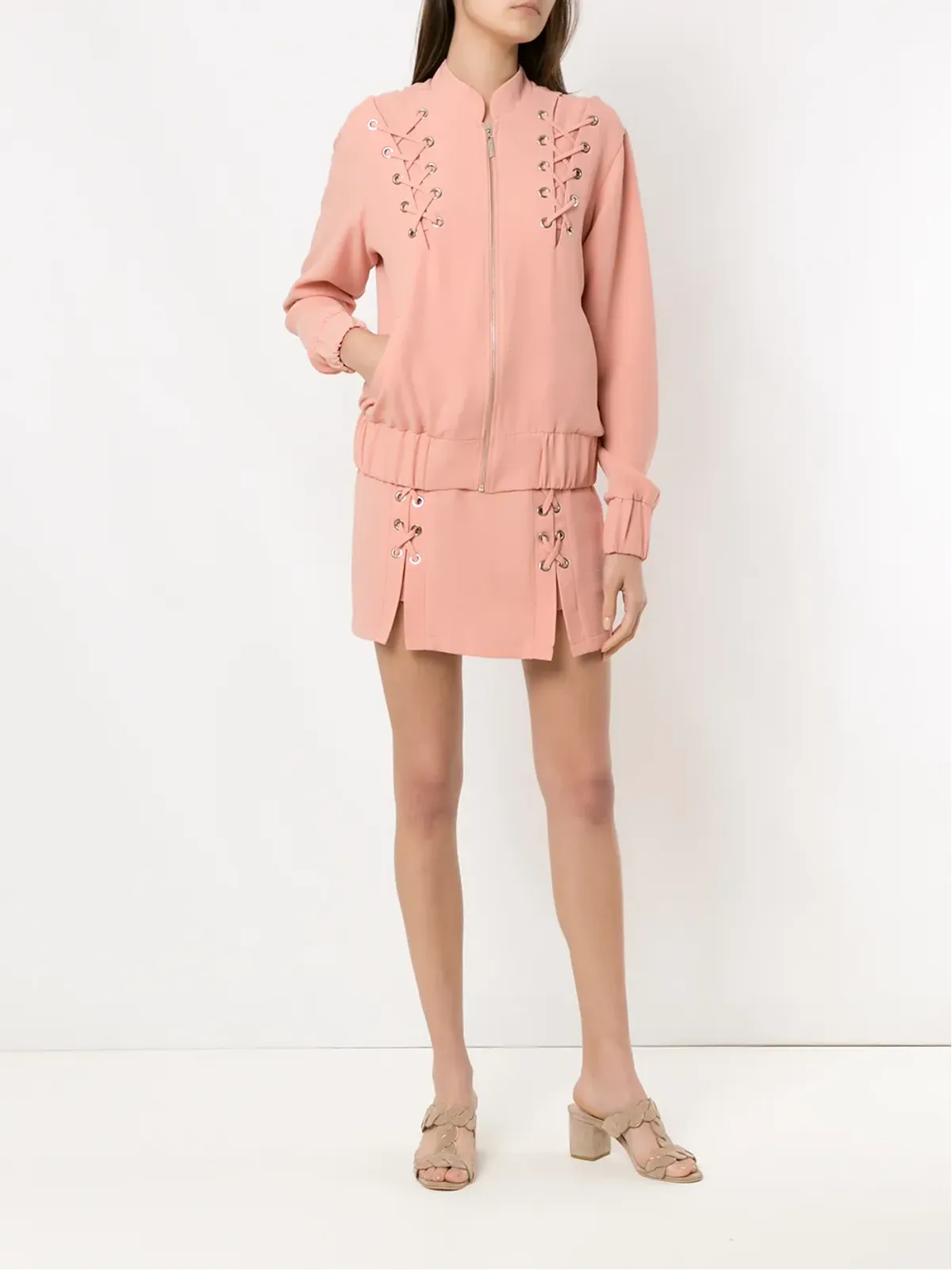 Olympiah メッシナ レースアップ スカート - 画像2
