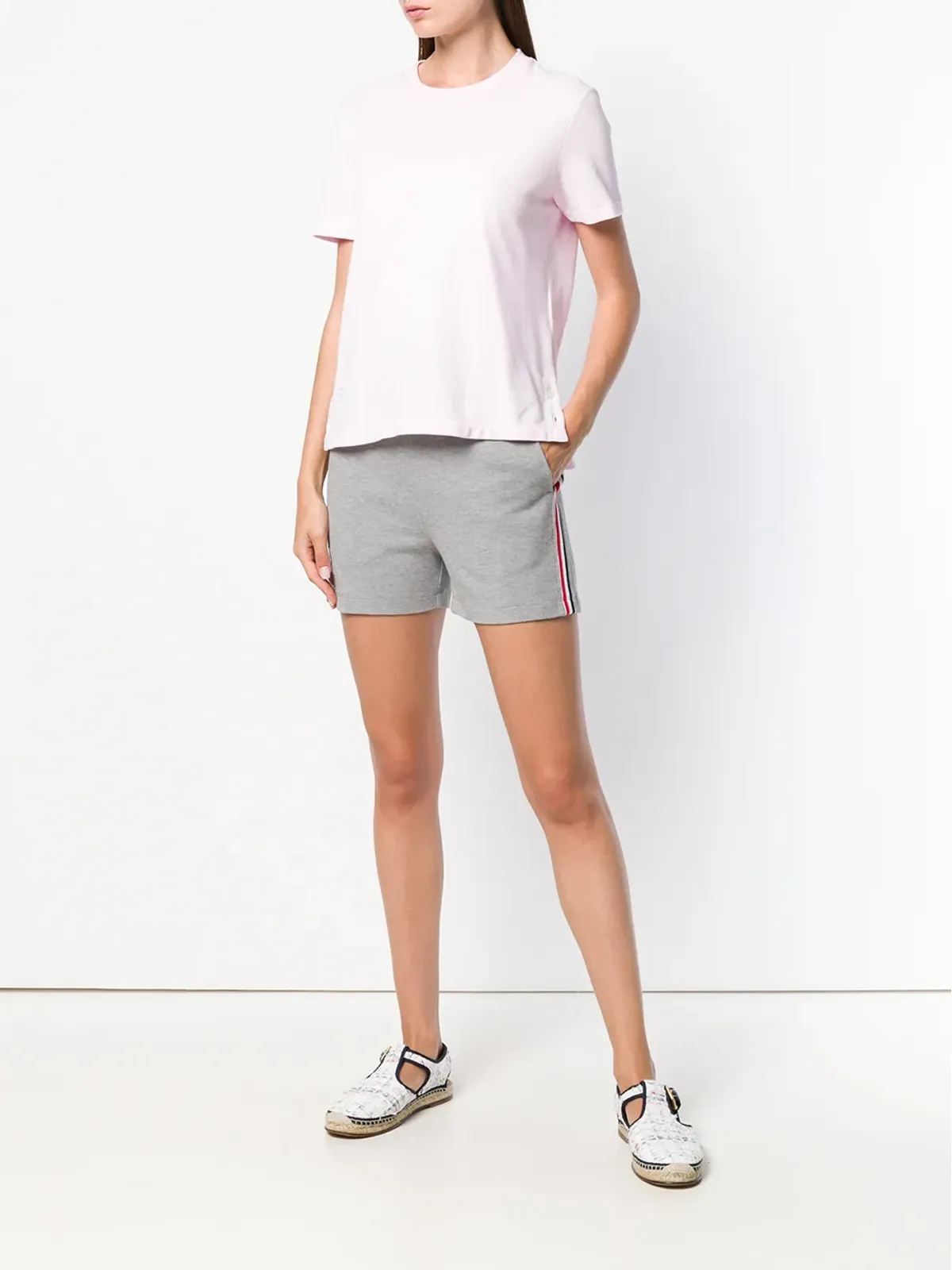 Thom Browne RWB Stripe ピケショートパンツ - グレー - 画像2