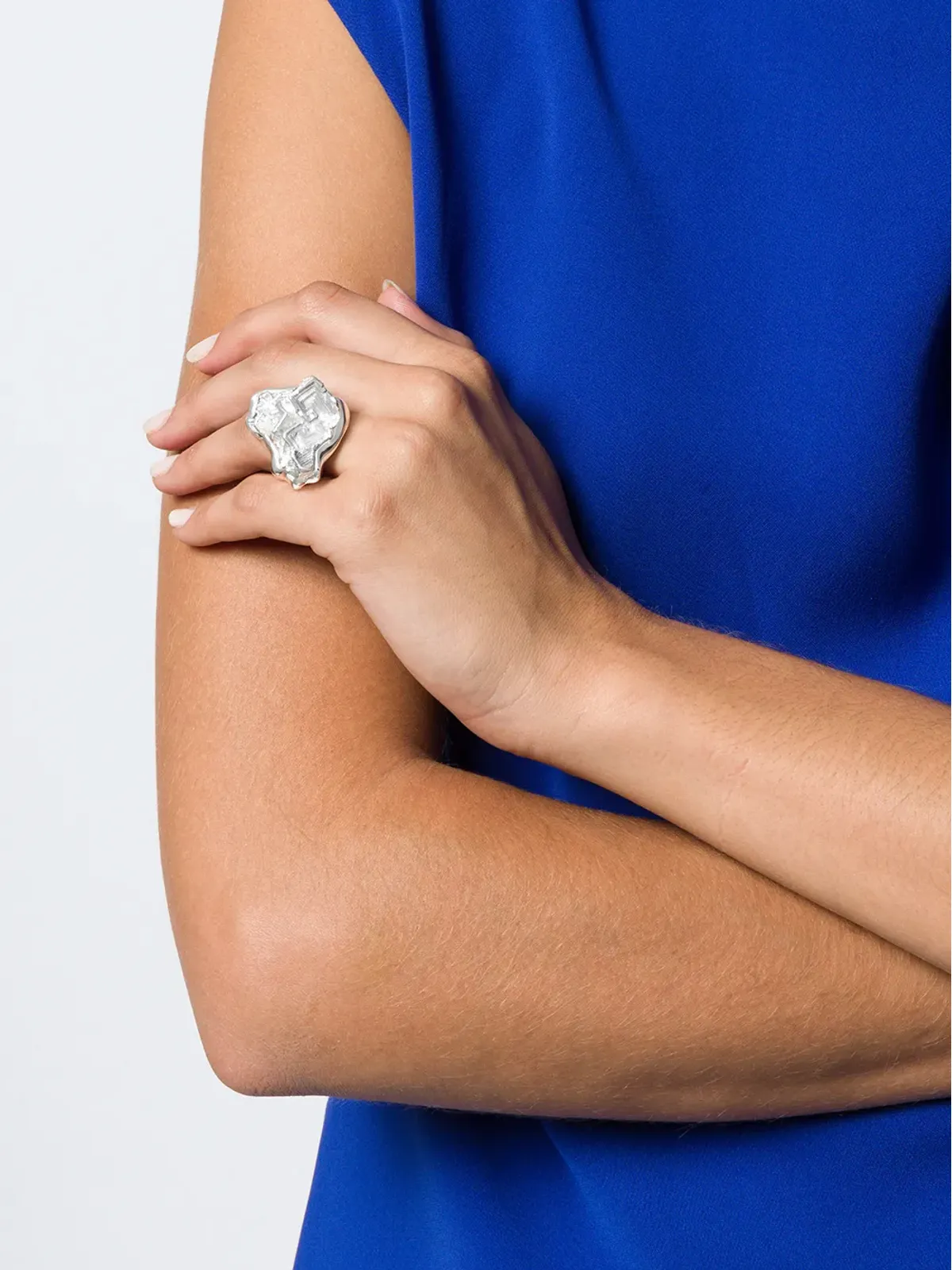 Coup De Coeur Vortex Stone ring - Metallic - 画像2