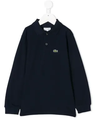 Lacoste Kids ロゴパッチポロシャツ - サムネイル1