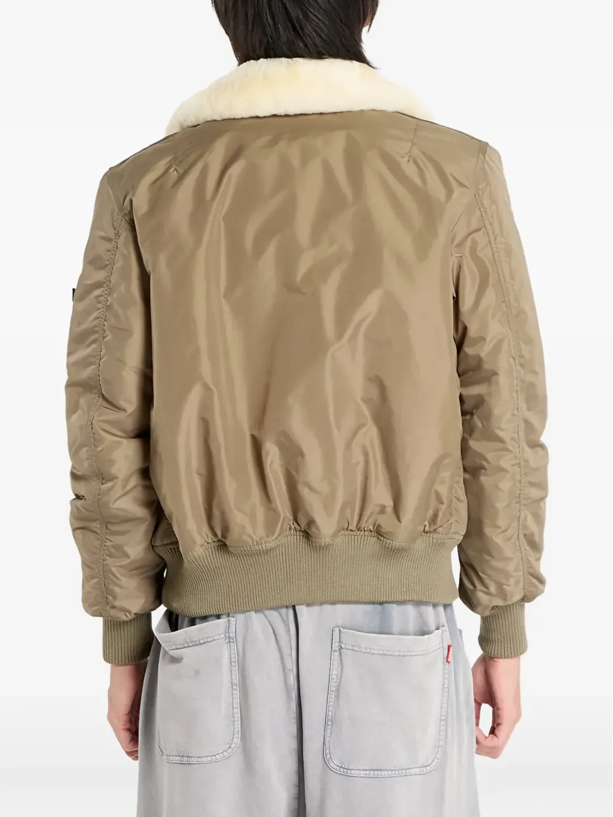 Alpha Industries シェアリングカラー ボンバー ジャケット - グリーン - 画像4