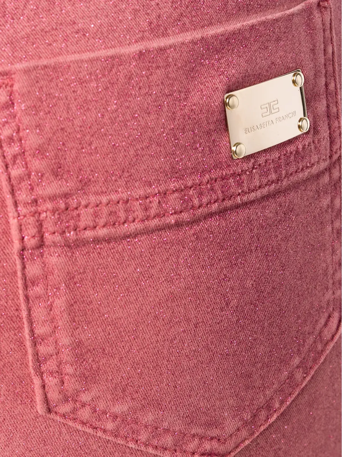 Elisabetta Franchi ファイブポケットジーンズ - ピンク - 画像5