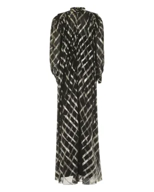 Alberta Ferretti クロスハッチ マキシドレス - サムネイル2