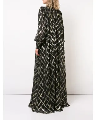 Alberta Ferretti クロスハッチ マキシドレス - サムネイル4
