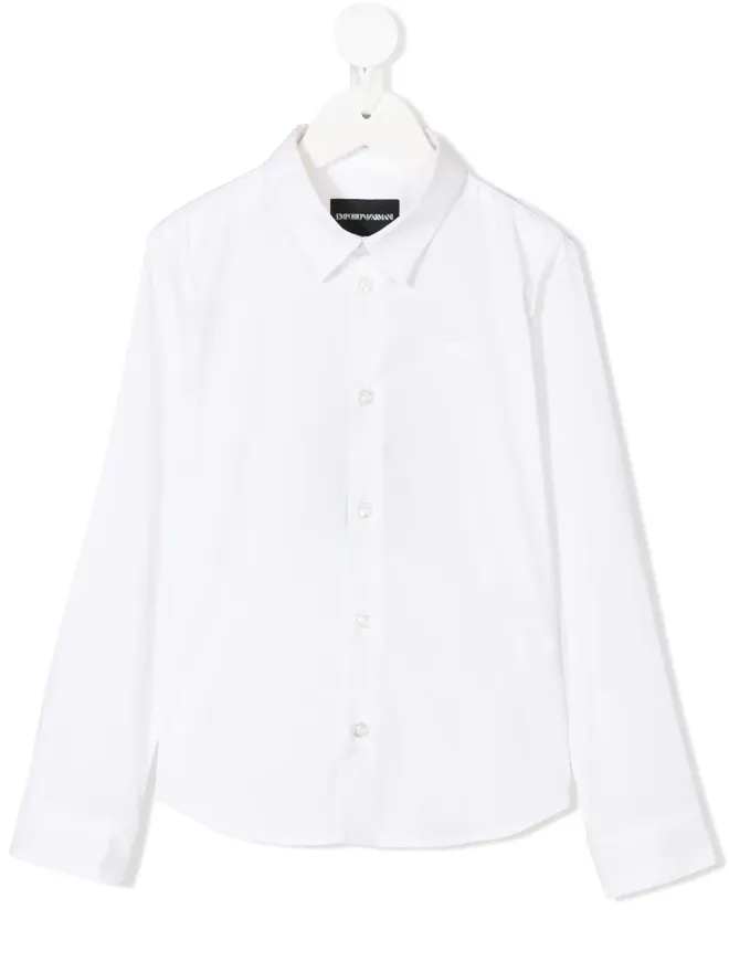 Emporio Armani Kids Emporio Armani Kids クラシックボタンシャツの商品画像