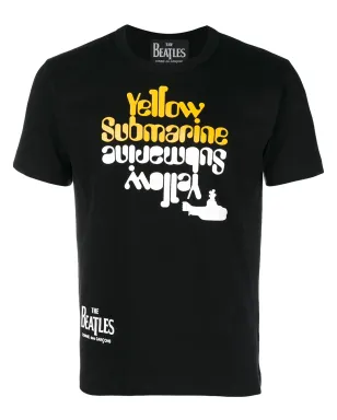 Comme Des Garçons 歌詞プリントTシャツ - ブラック - サムネイル1
