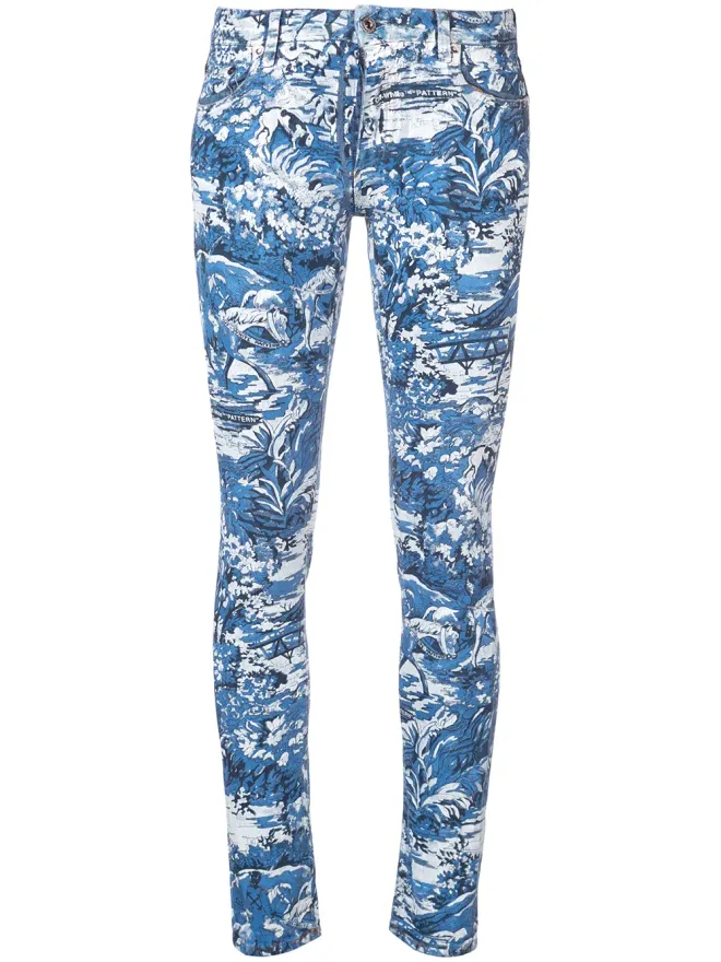 OFF-WHITE Off-White プリント入りスキニージーンズの商品画像