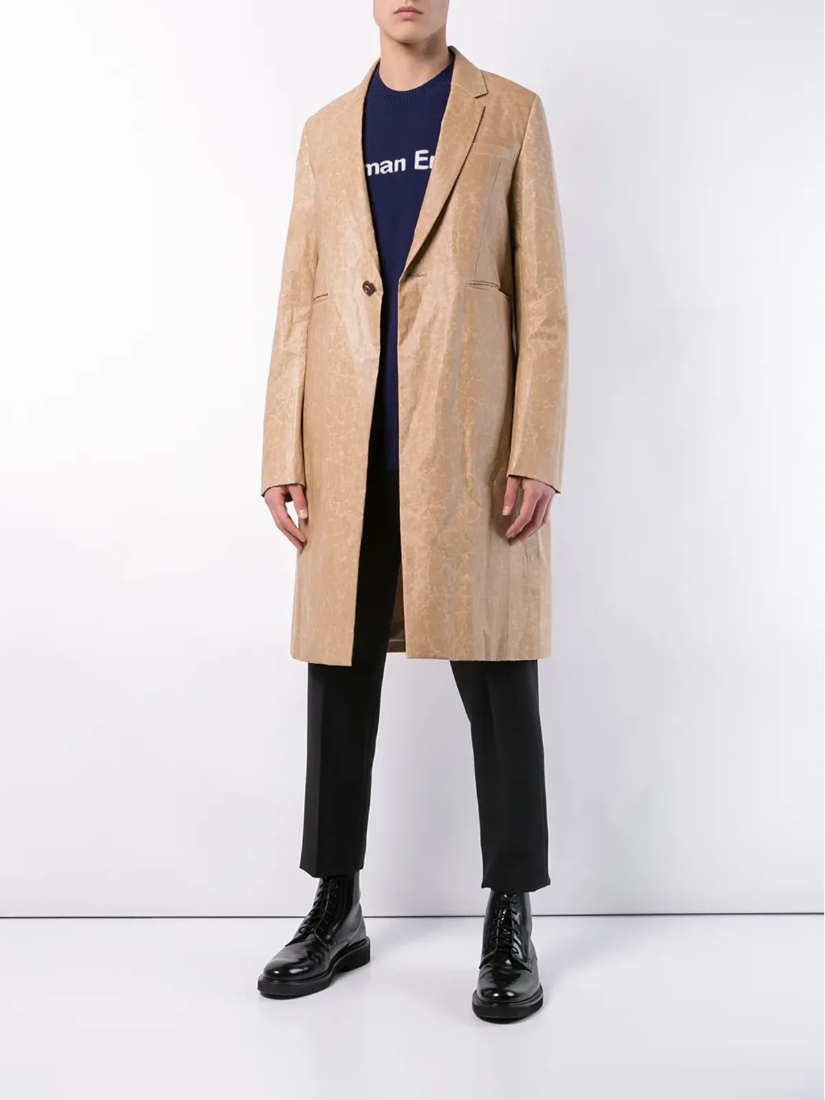 Undercover シングルブレストコート - ブラウン - 画像3