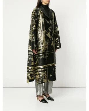 Alberta Ferretti ショールラペルのブロケードケープ - サムネイル3