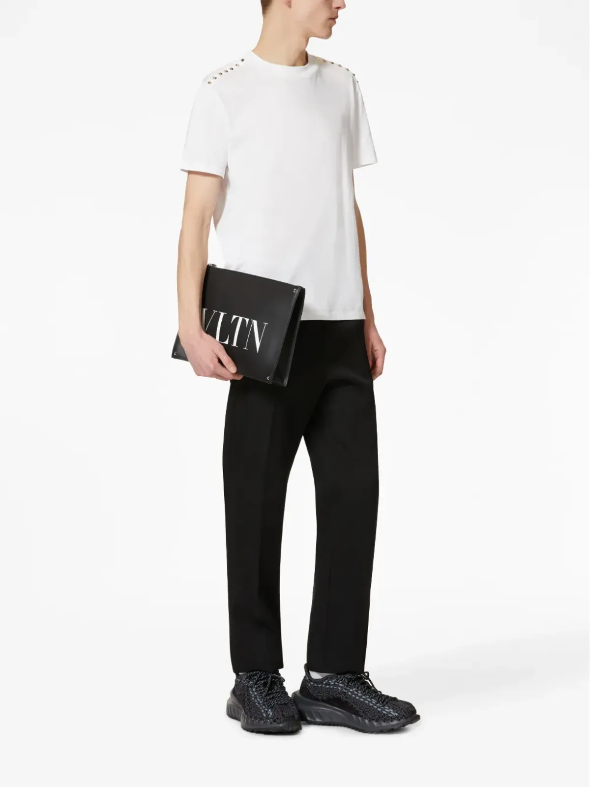 Valentino Garavani VLTN クラッチバッグ - ブラック - 画像2
