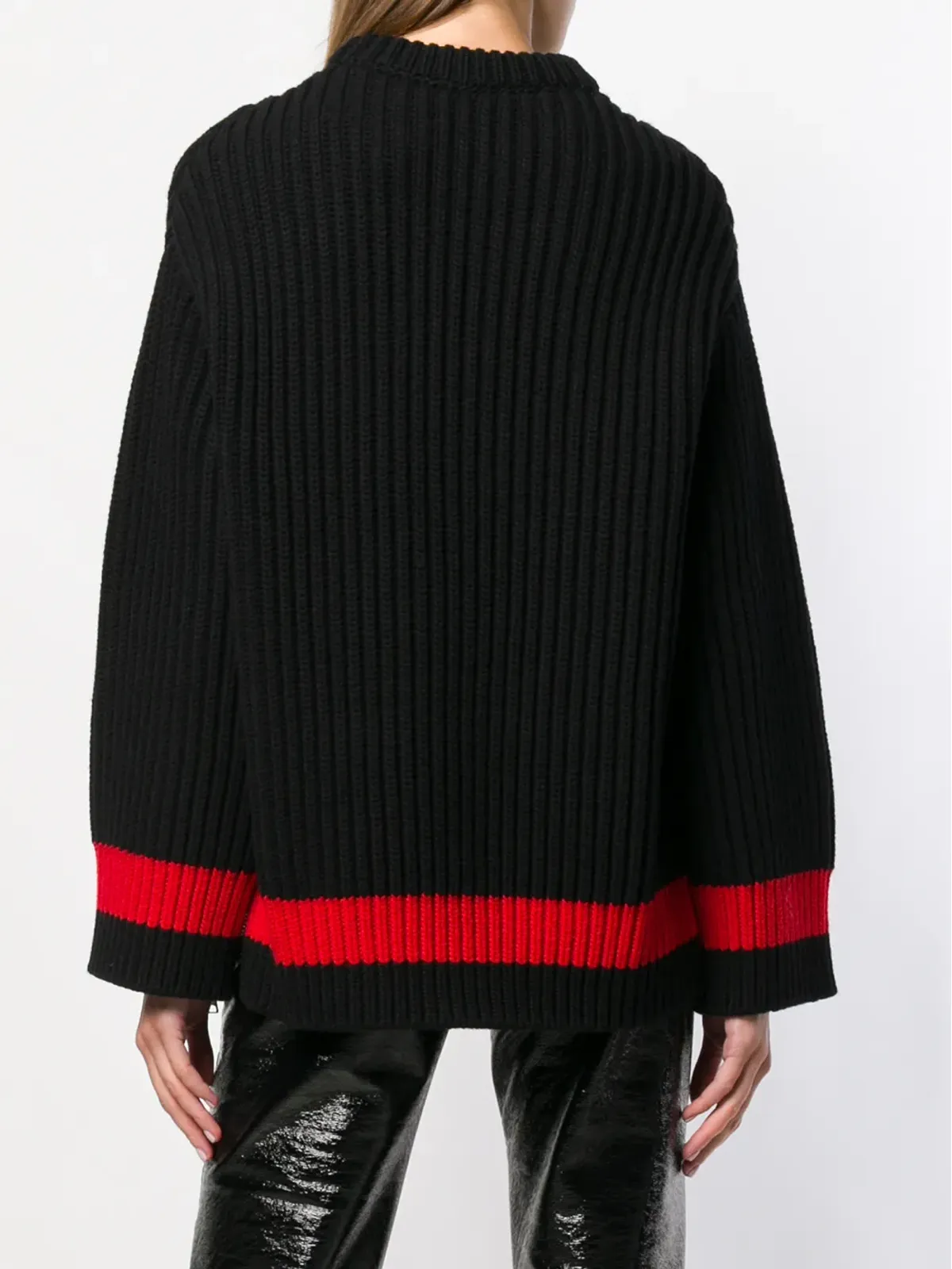 Alexander McQueen ジップ付き袖のチャンキーニットセーター - 画像4