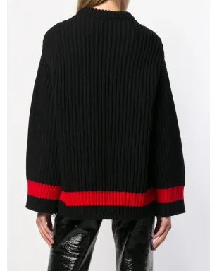 Alexander McQueen ジップ付き袖のチャンキーニットセーター - サムネイル4