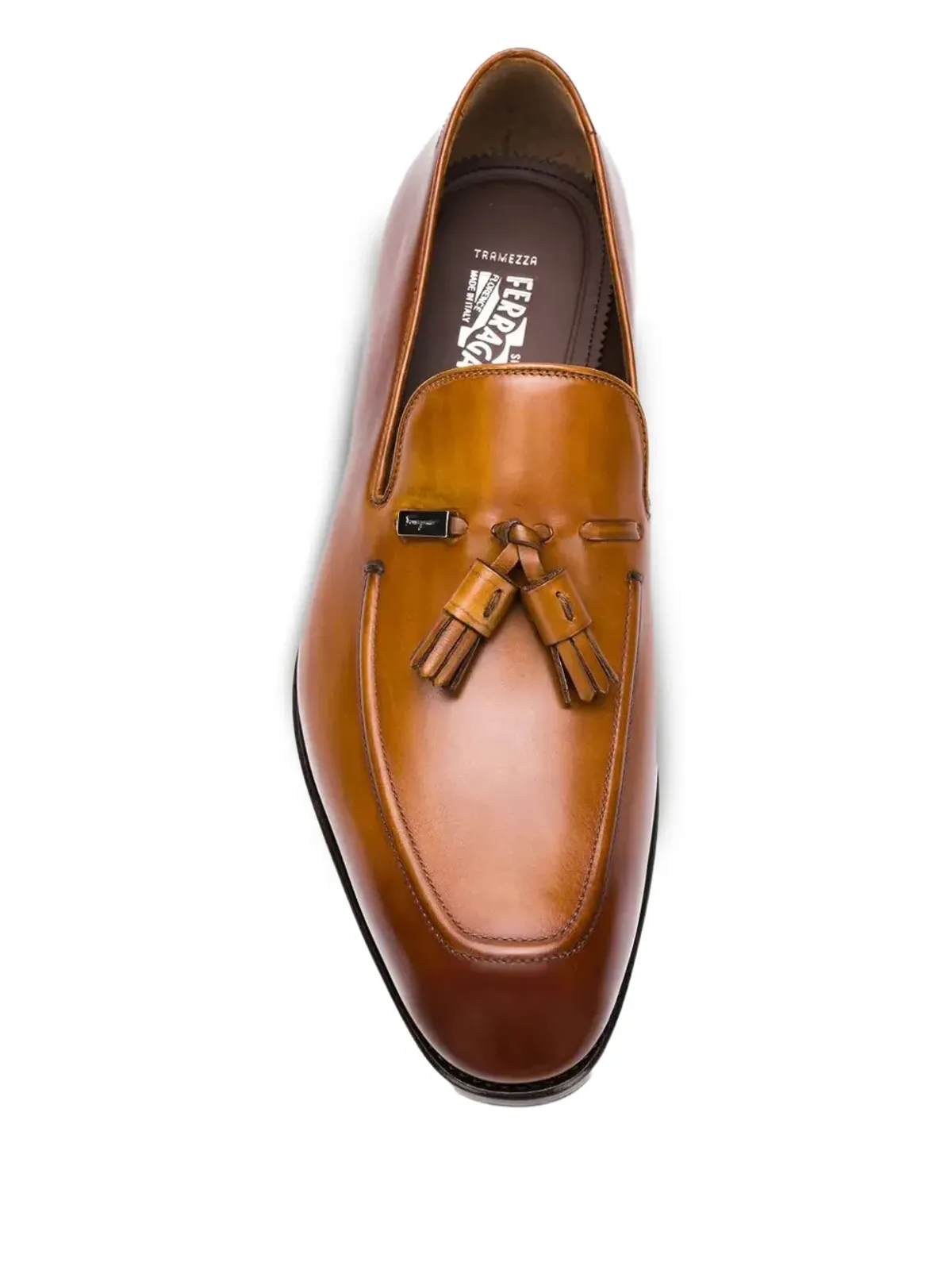 Ferragamo クラシック タッセル ローファー ブラウン - 画像4