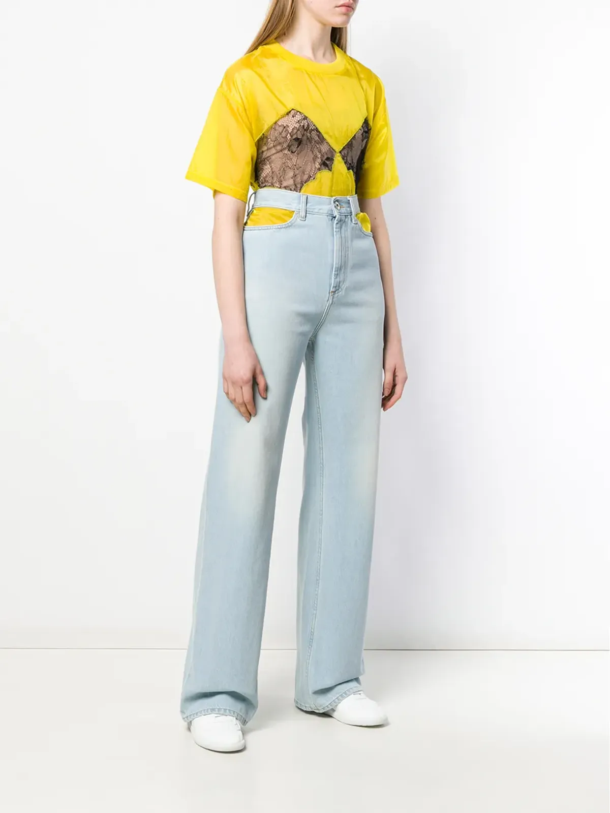 Maison Margiela Décortiqué ワイドレッグジーンズ - ブルー - 画像3