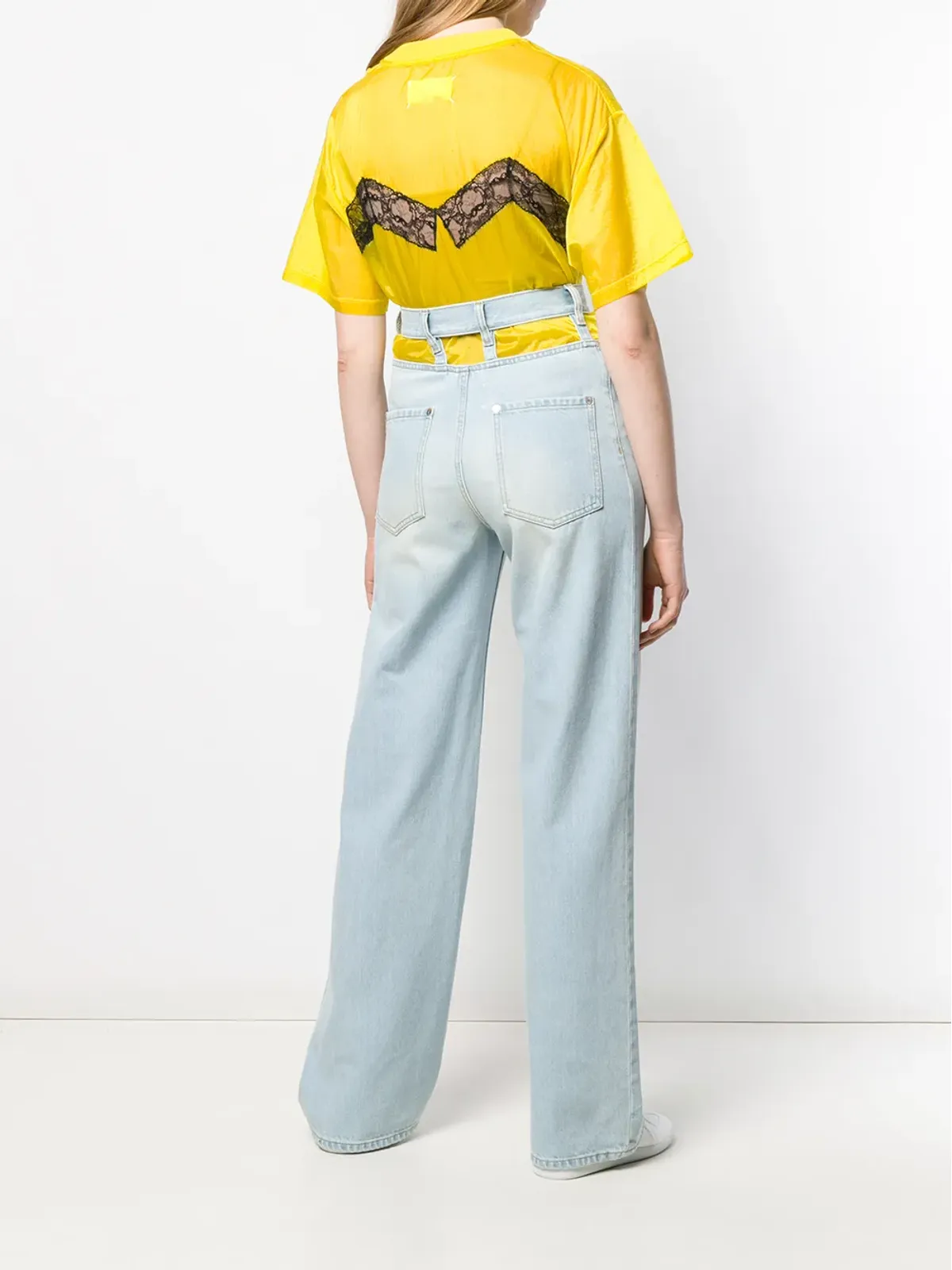 Maison Margiela Décortiqué ワイドレッグジーンズ - ブルー - 画像4
