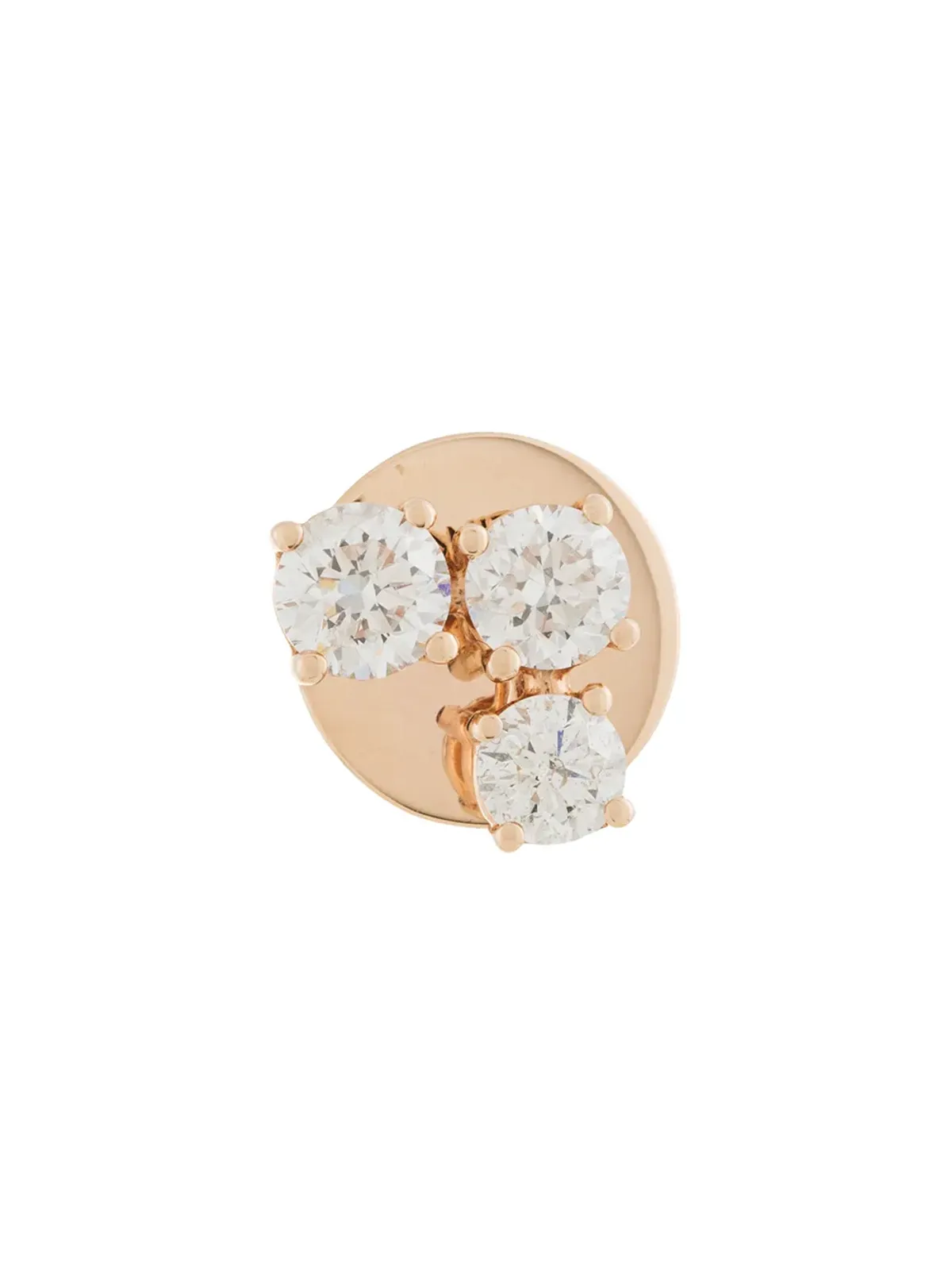 ALINKA 18kt rose gold EVA diamond stud - 画像1