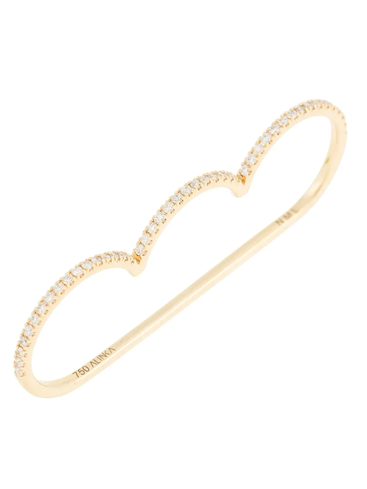 ALINKA 18kt イエローゴールド CLOUD SUPERFINE ダイヤモンドリング - 画像3