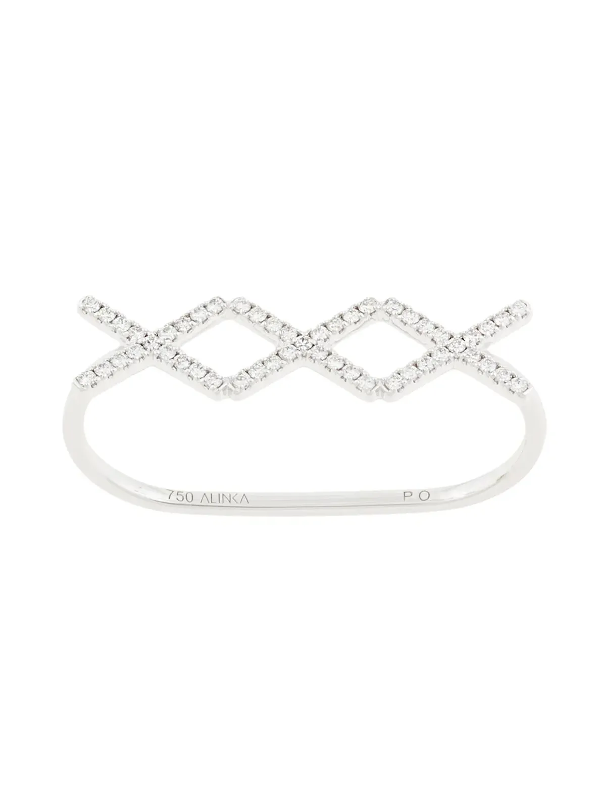 ALINKA 18Kホワイトゴールド KATIA TRIO ダイヤモンドリング - 画像1