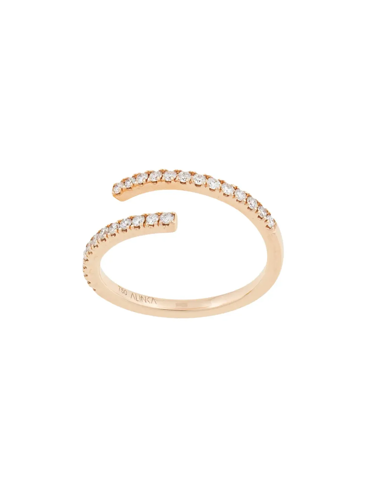 ALINKA 18kt Yellow Gold Eclipse Diamond Ring - 画像1