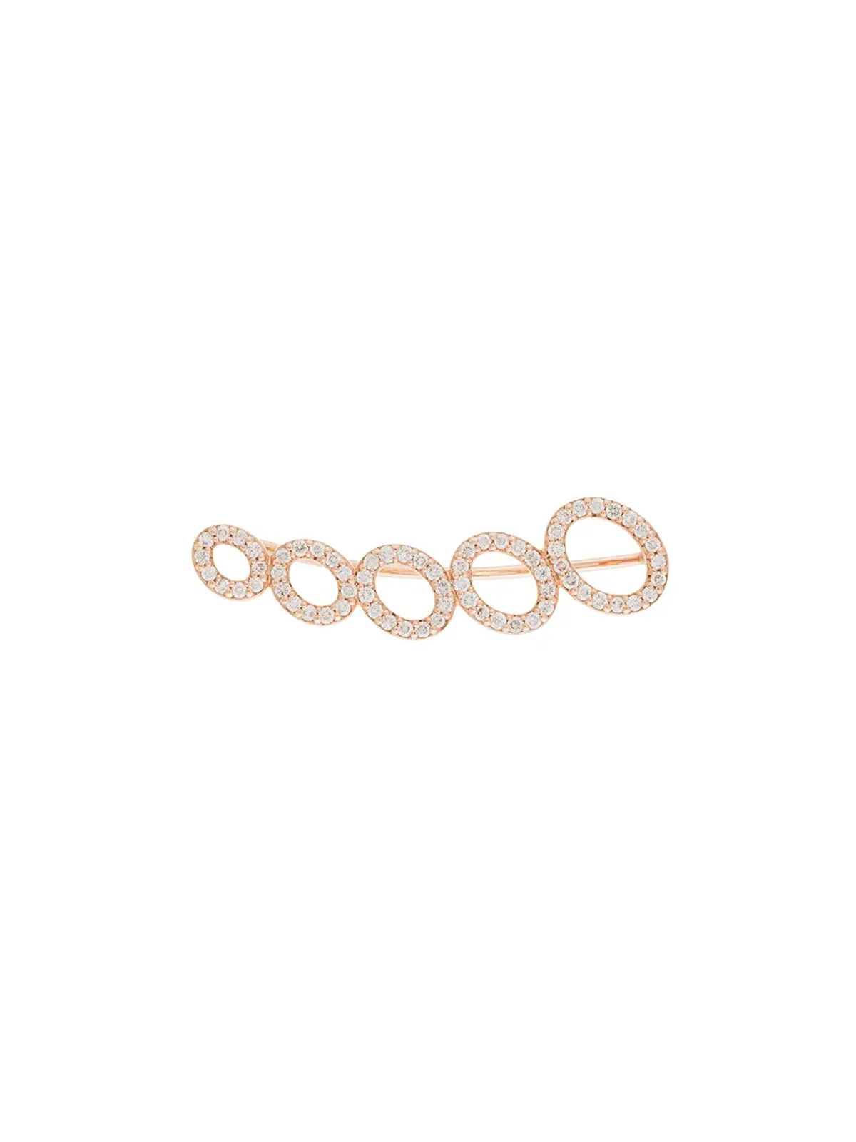 ALINKA 18kt ローズゴールド CLOUD ダイヤモンド 右耳 イヤーカフ - 画像1