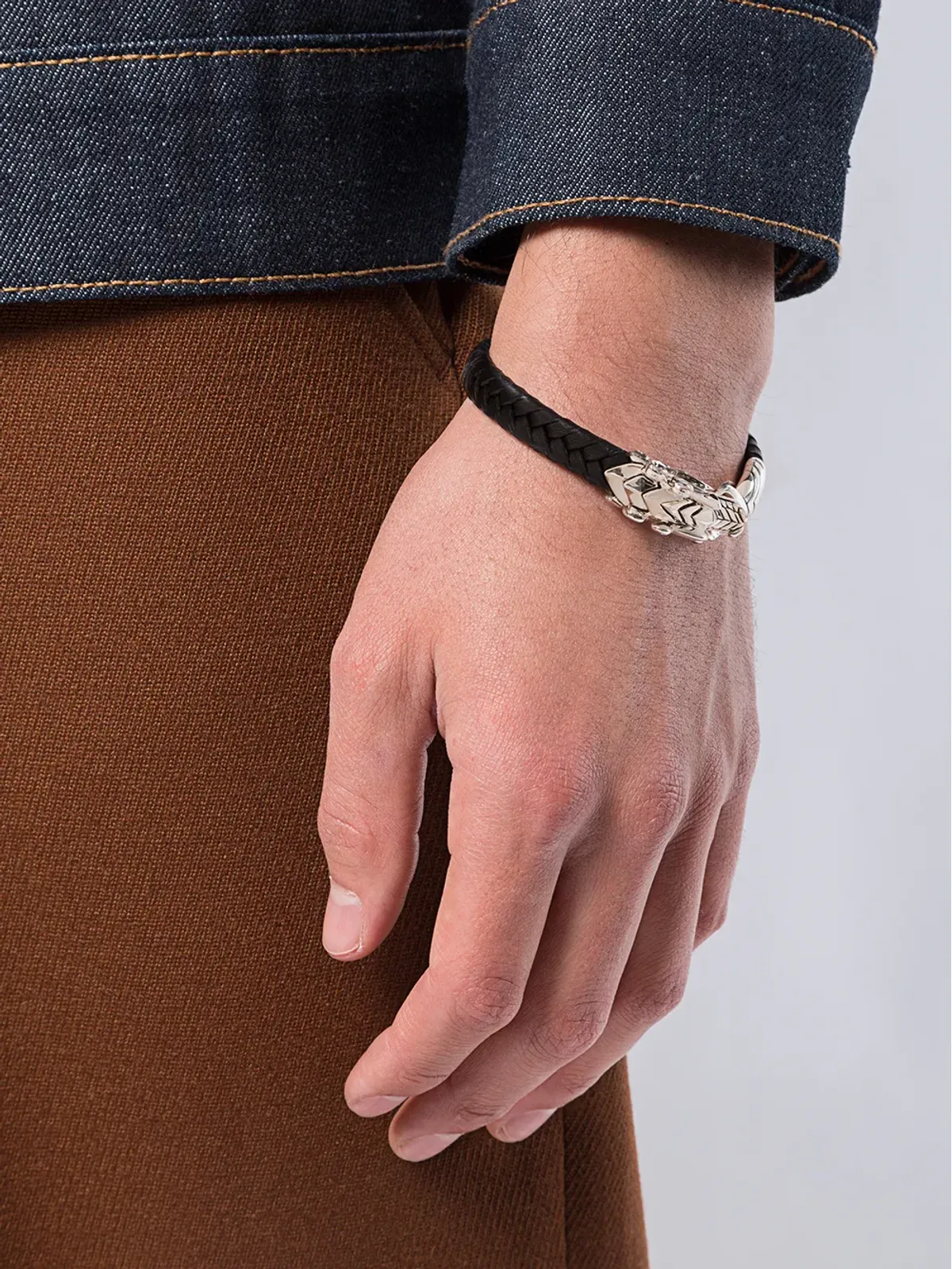 John Hardy Legends Naga sapphire leather bracelet - Black - 画像2