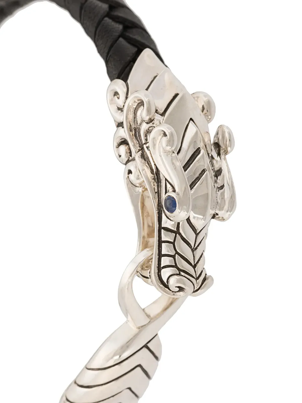 John Hardy Legends Naga sapphire leather bracelet - Black - 画像3