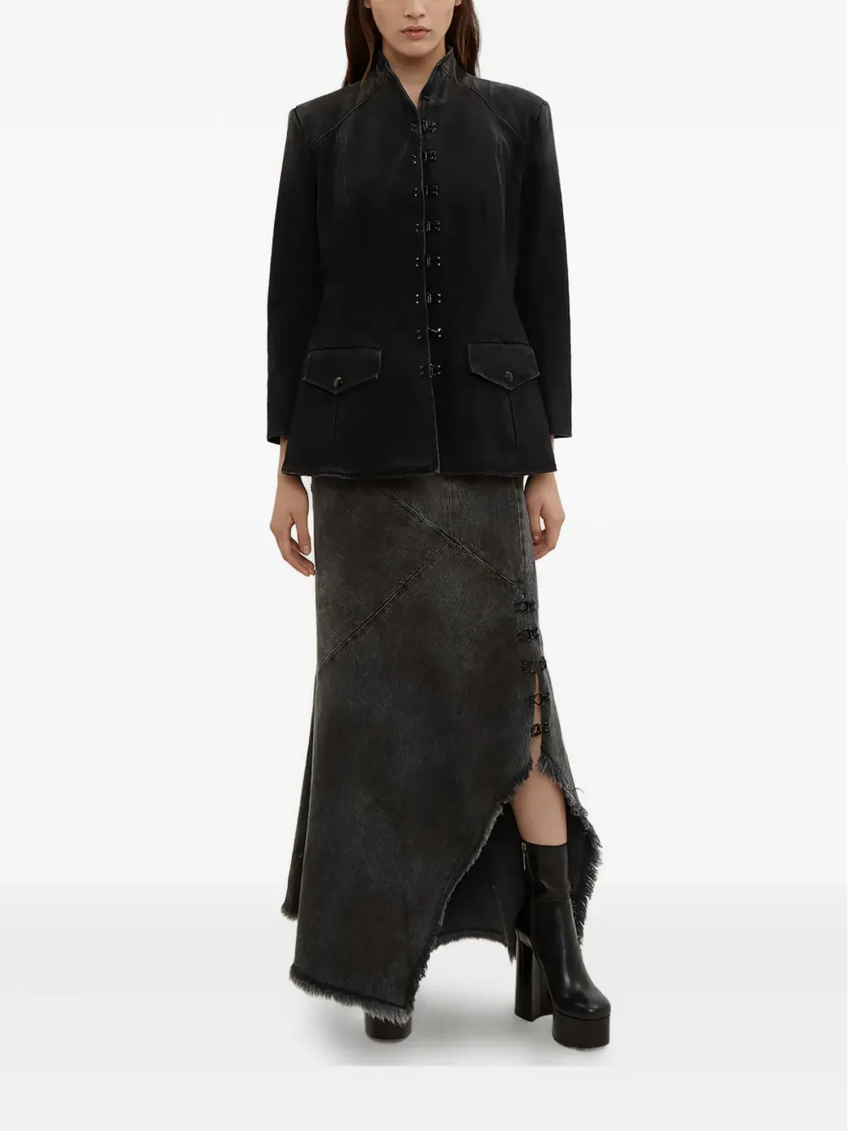 Olivier Theyskens デニムブレザー - 画像2
