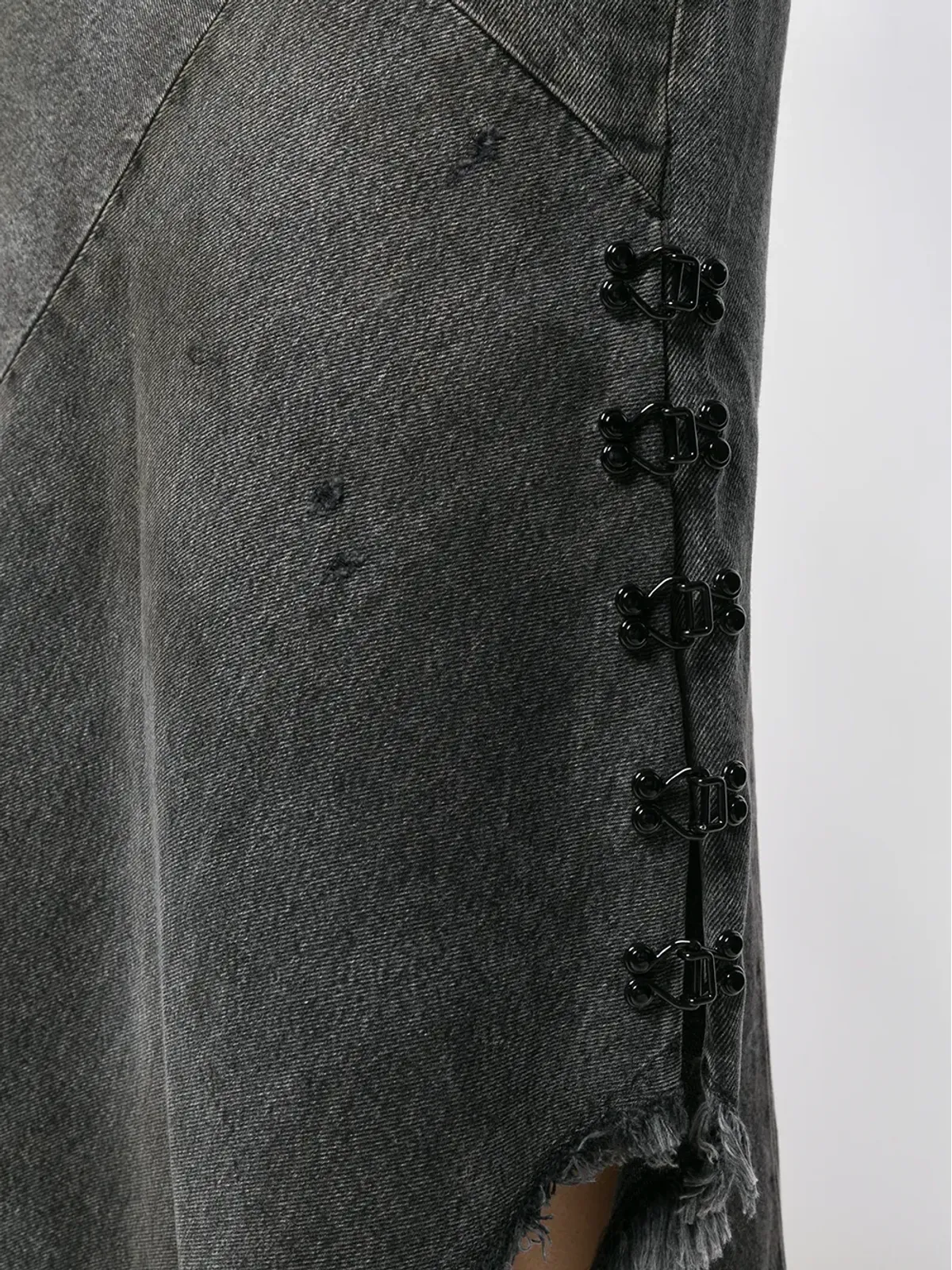 Olivier Theyskens デニム アシンメトリック マキシスカート - 画像5