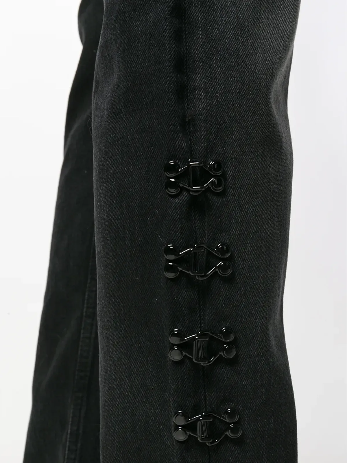 Olivier Theyskens ダメージ加工 ブーツカットジーンズ - ブラック - 画像5