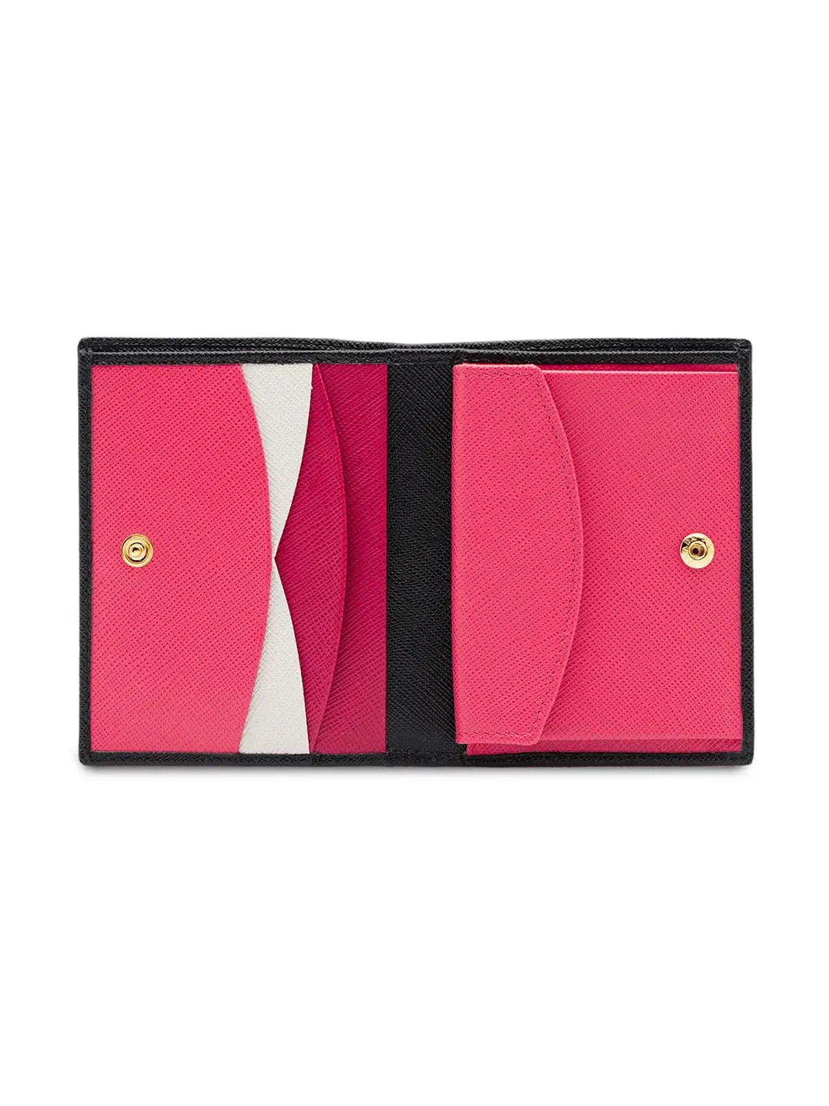 Prada 小型ロゴプレート折りたたみ財布 - 画像3