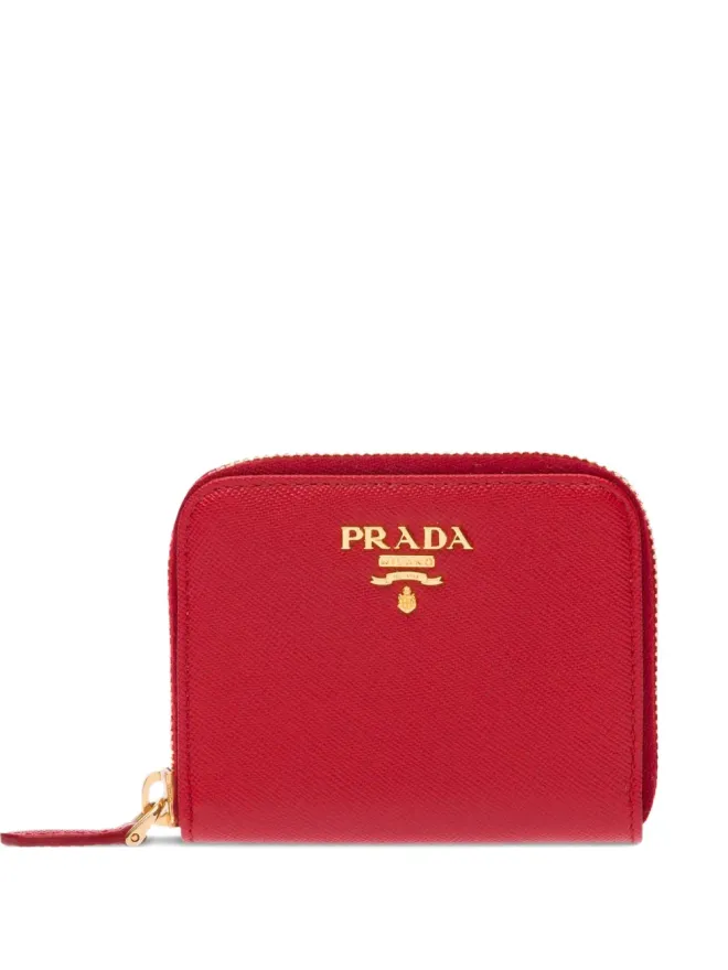 Prada Prada ロゴプレートジップウォレットの商品画像