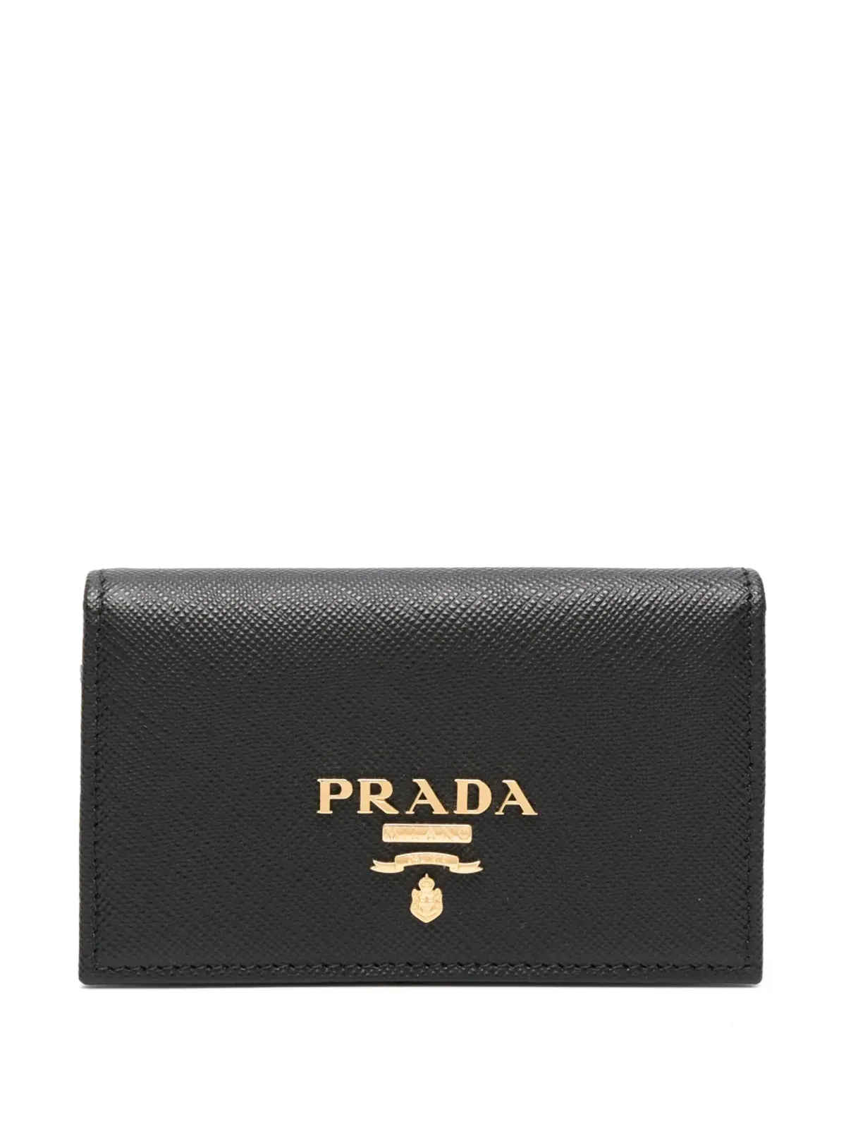 Prada ロゴプレート折りたたみ式カードホルダー - 画像1